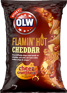 OLW Flamin Hot Cheddar 175g x 21  