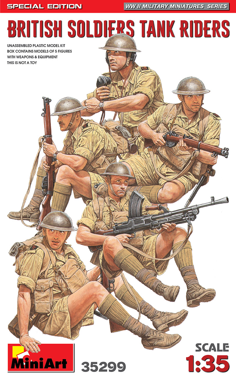 1/35 British Soldiers Tank Riders. Special Edition