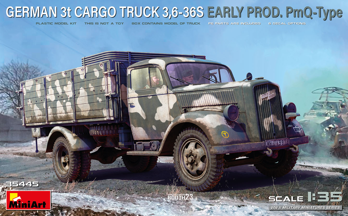 1/35 German 3t Cargo Truck 3,6-36S Early Prod. PmQ-Type