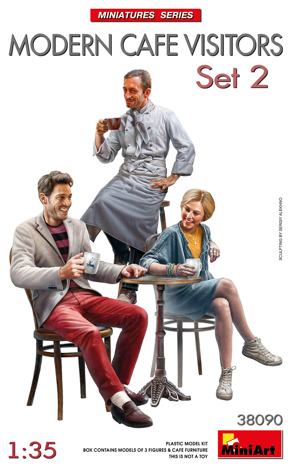 1/35 Modern Cafe Visitors Set #2