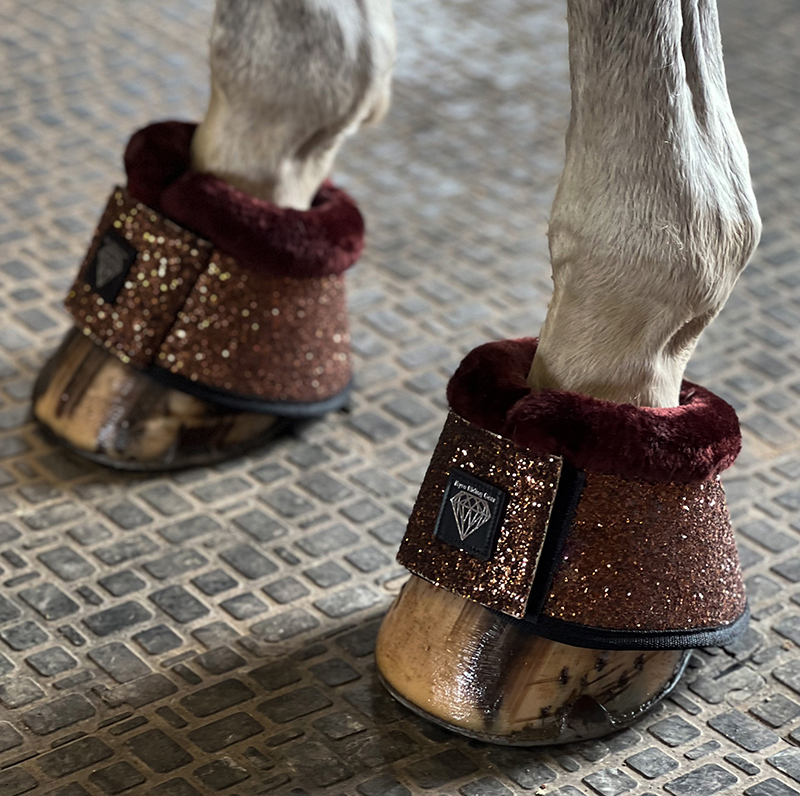BOOTS SUPERGLITTER BRONS BRUN TEDDY