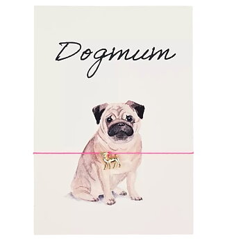 Armbandskort - Dogmum (Mops) 