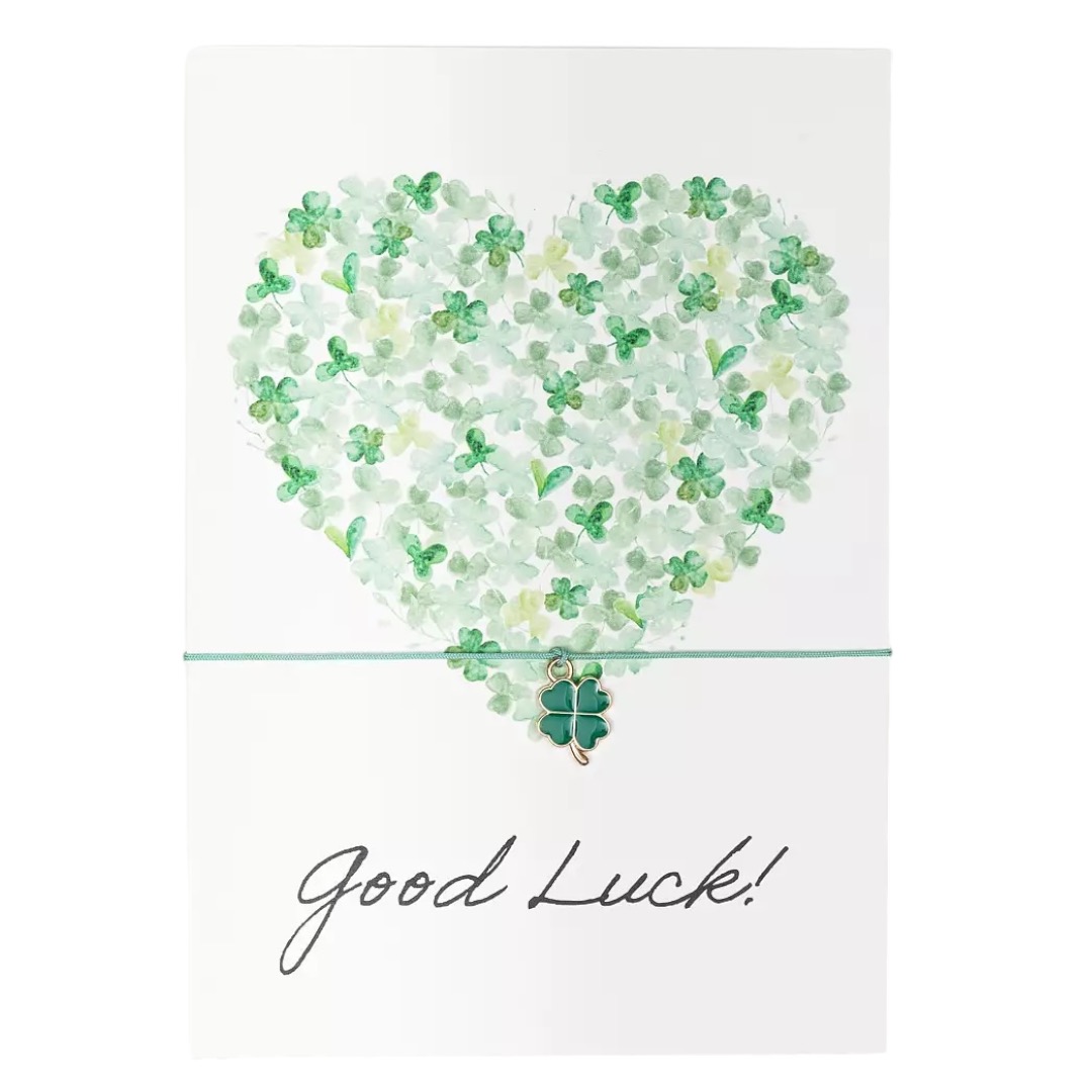 Armbandskort - Good Luck! (Fyrklöver)