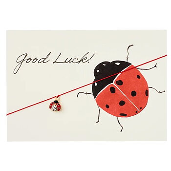 Armbandskort - Good Luck! (Nyckelpiga)