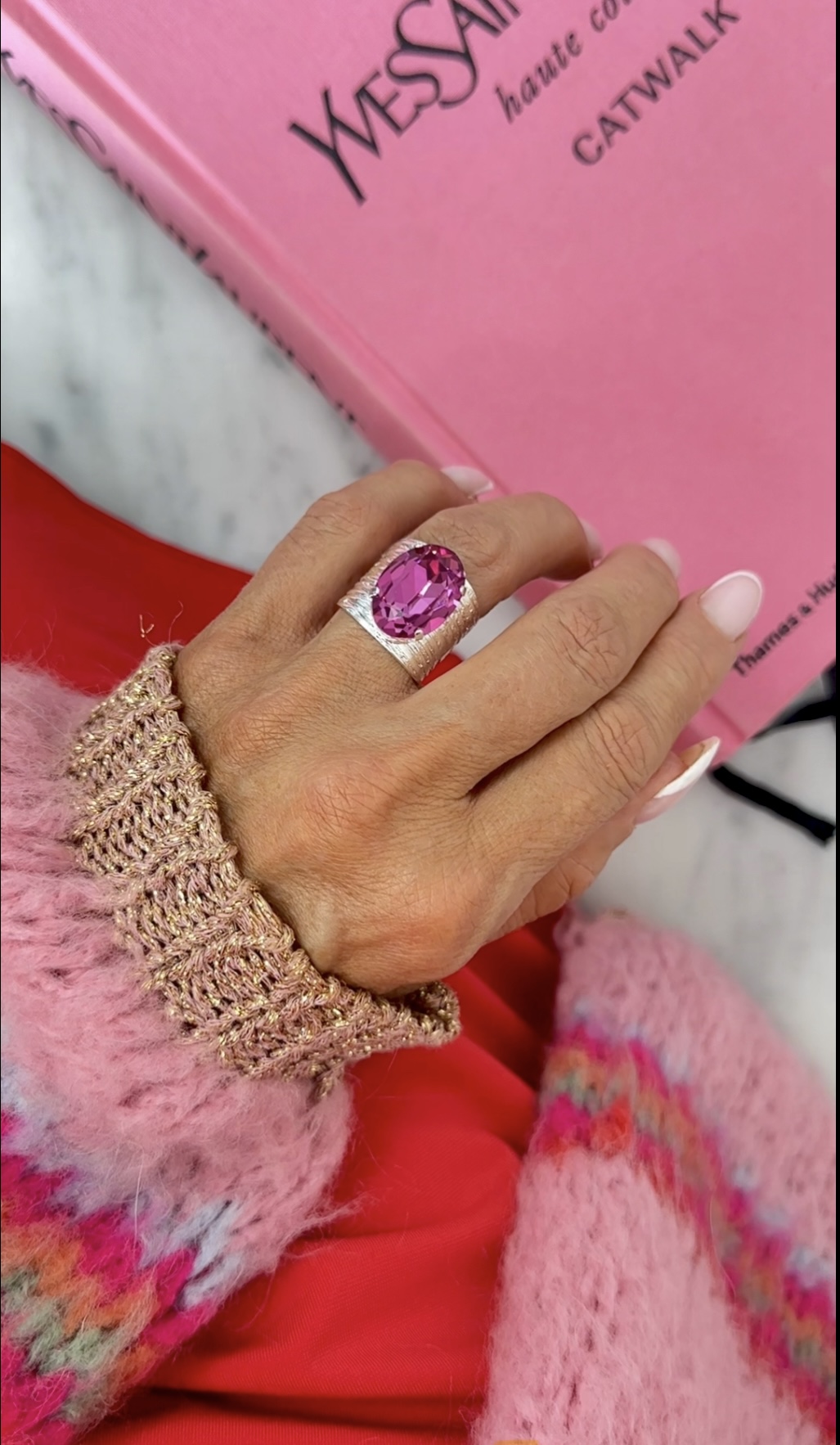 Ring Cleo Dark Rose Silver - 3