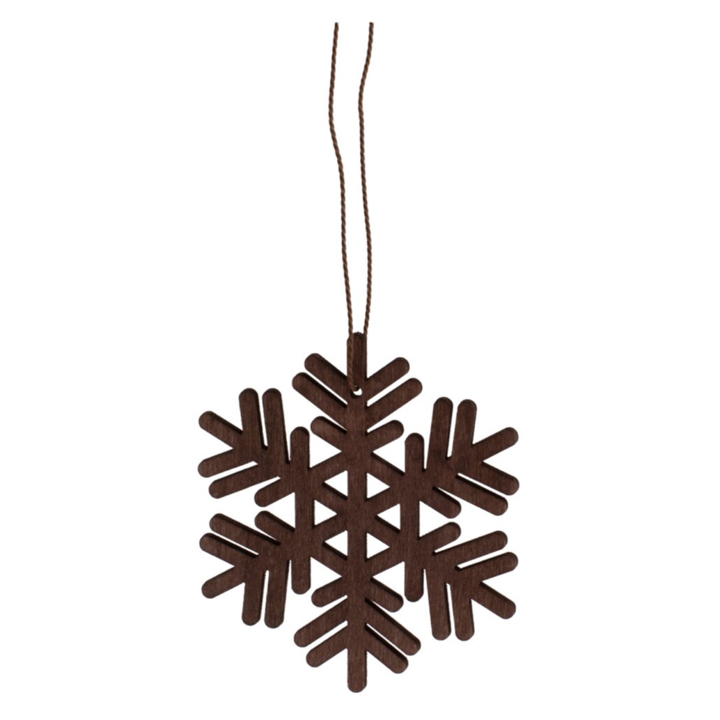 Alseda Snöflinga Hängande Dekoration - Brun - 3