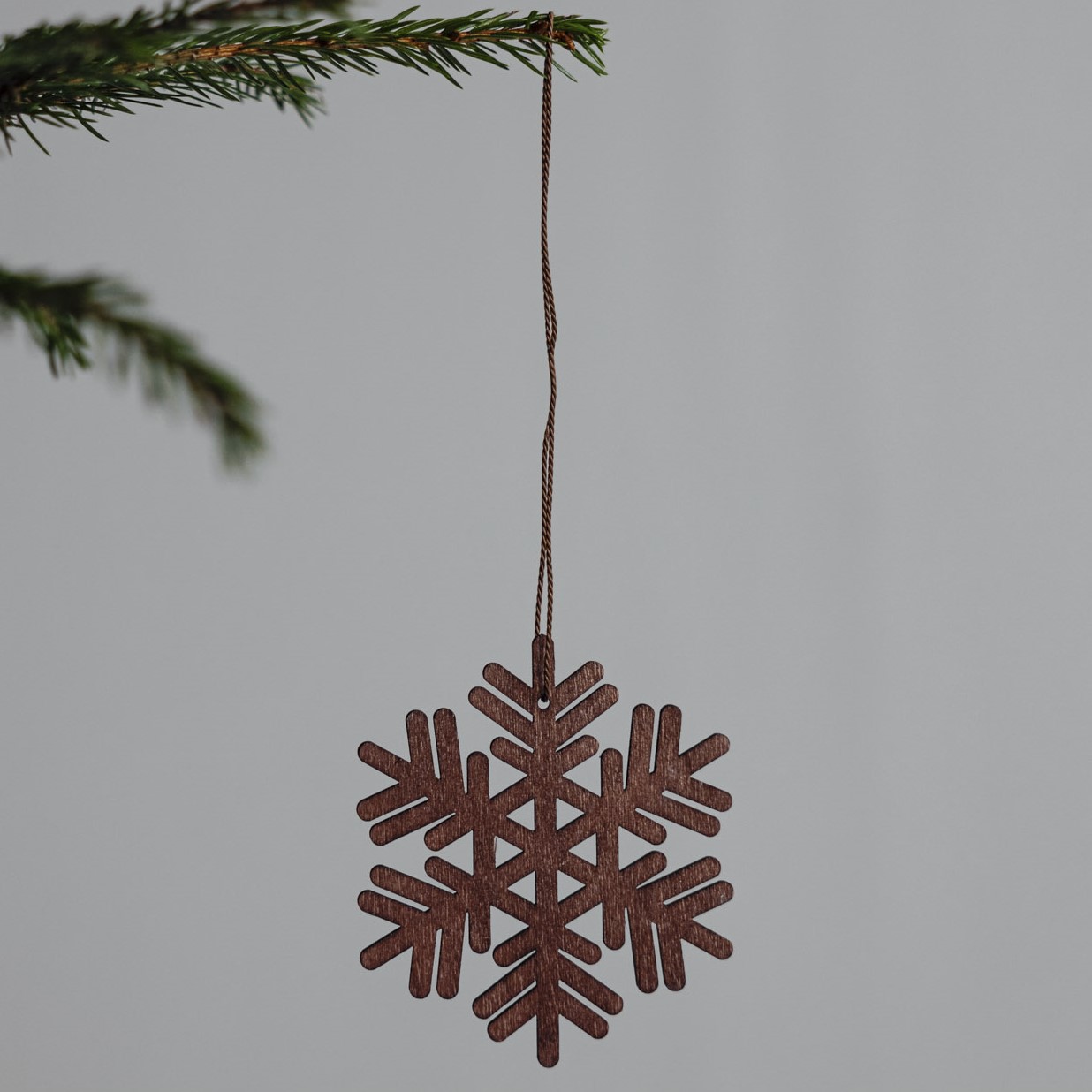 Alseda Snöflinga Hängande Dekoration - Brun