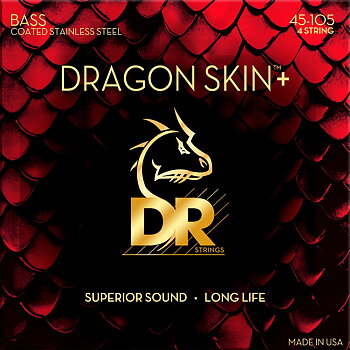 DR Dragon Skin+ DBS-45 Stainless Steel Bass Strings 045-105