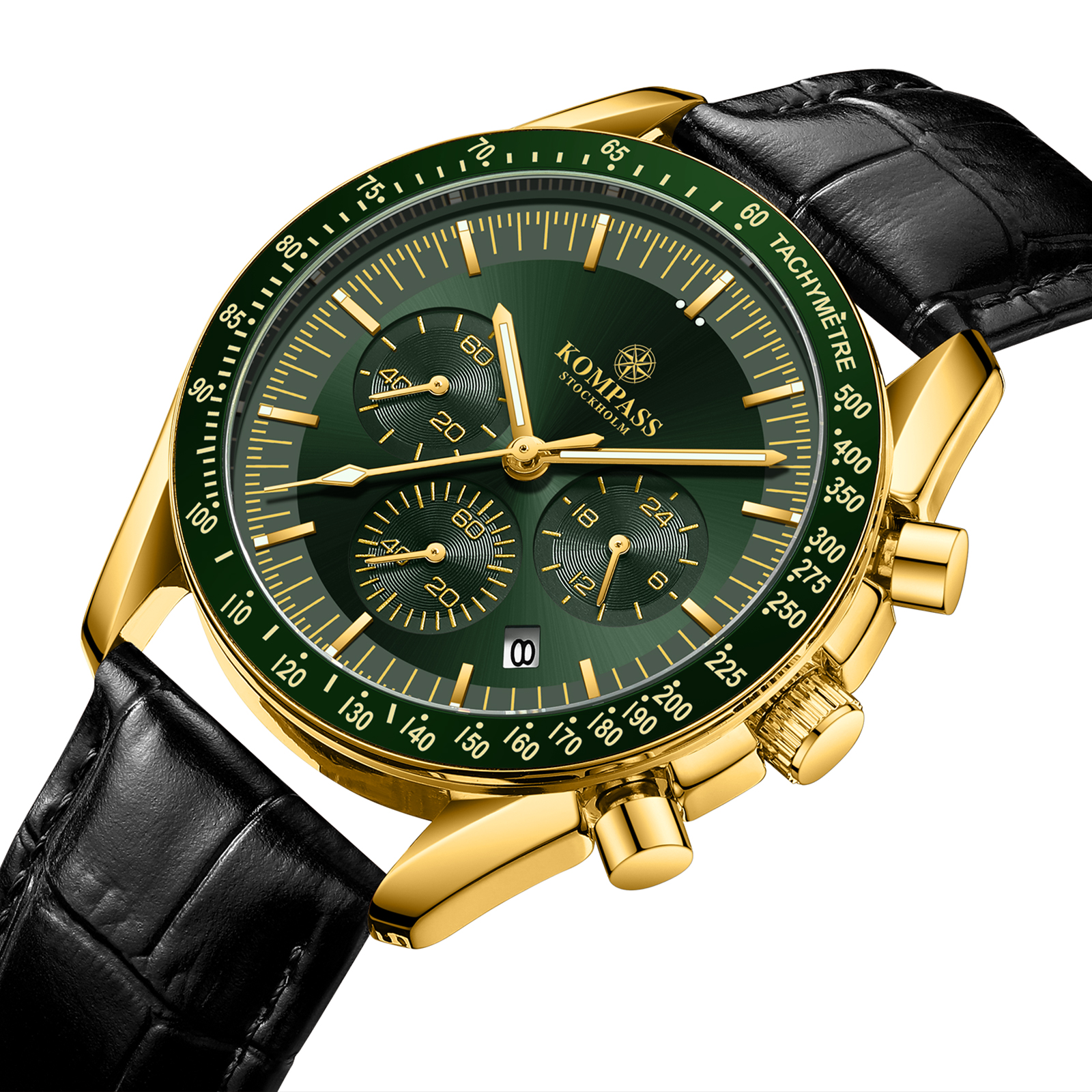 Kompass ChronoSpeed Gold Green Black - 2