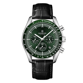 Kompass ChronoSpeed Silver Green Black