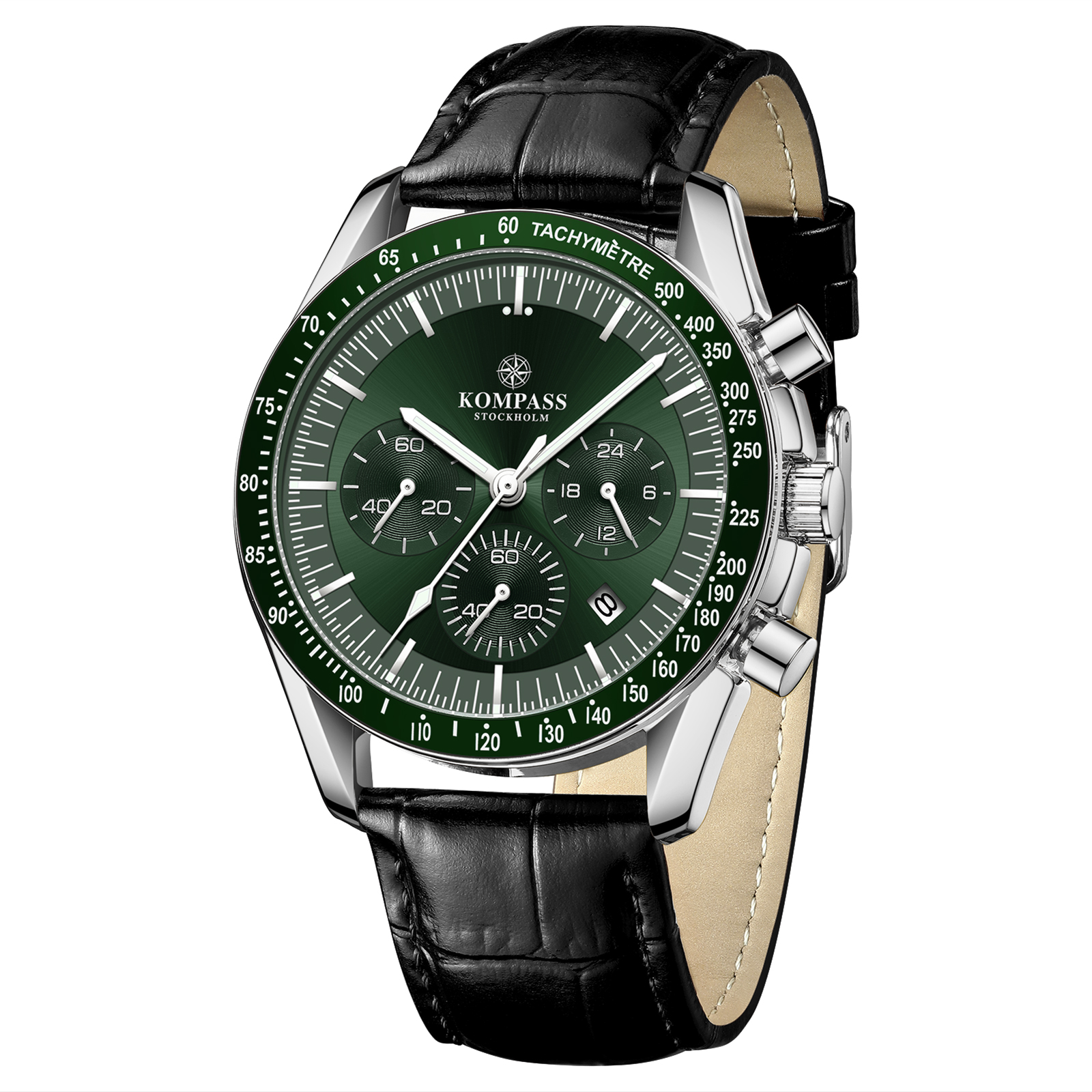 Kompass ChronoSpeed Silver Green Black - 3