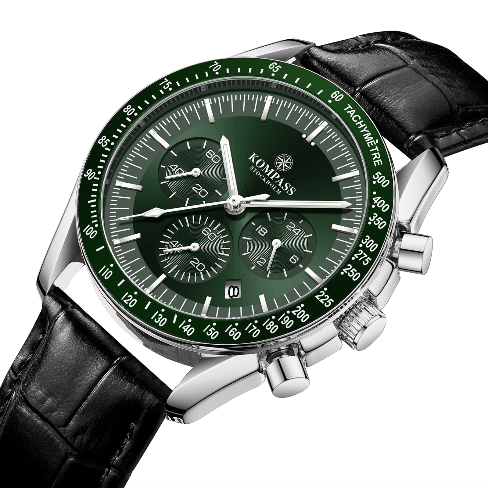 Kompass ChronoSpeed Silver Green Black - 2