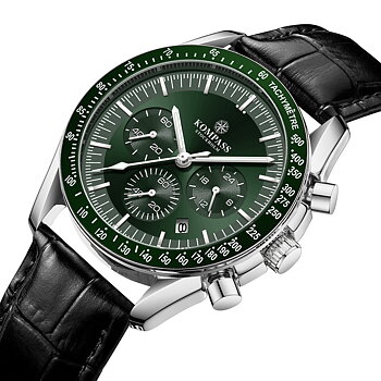 Kompass ChronoSpeed Silver Green Black