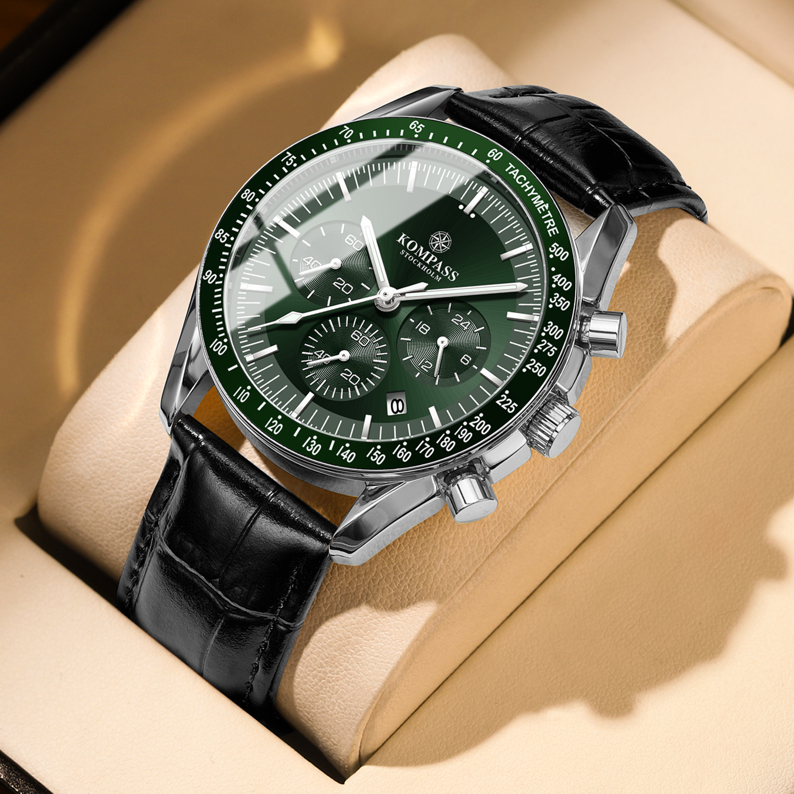 Kompass ChronoSpeed Silver Green Black - 4