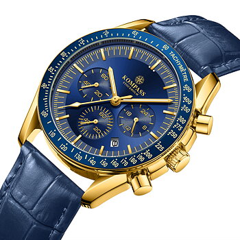 Kompass ChronoSpeed Gold Blue
