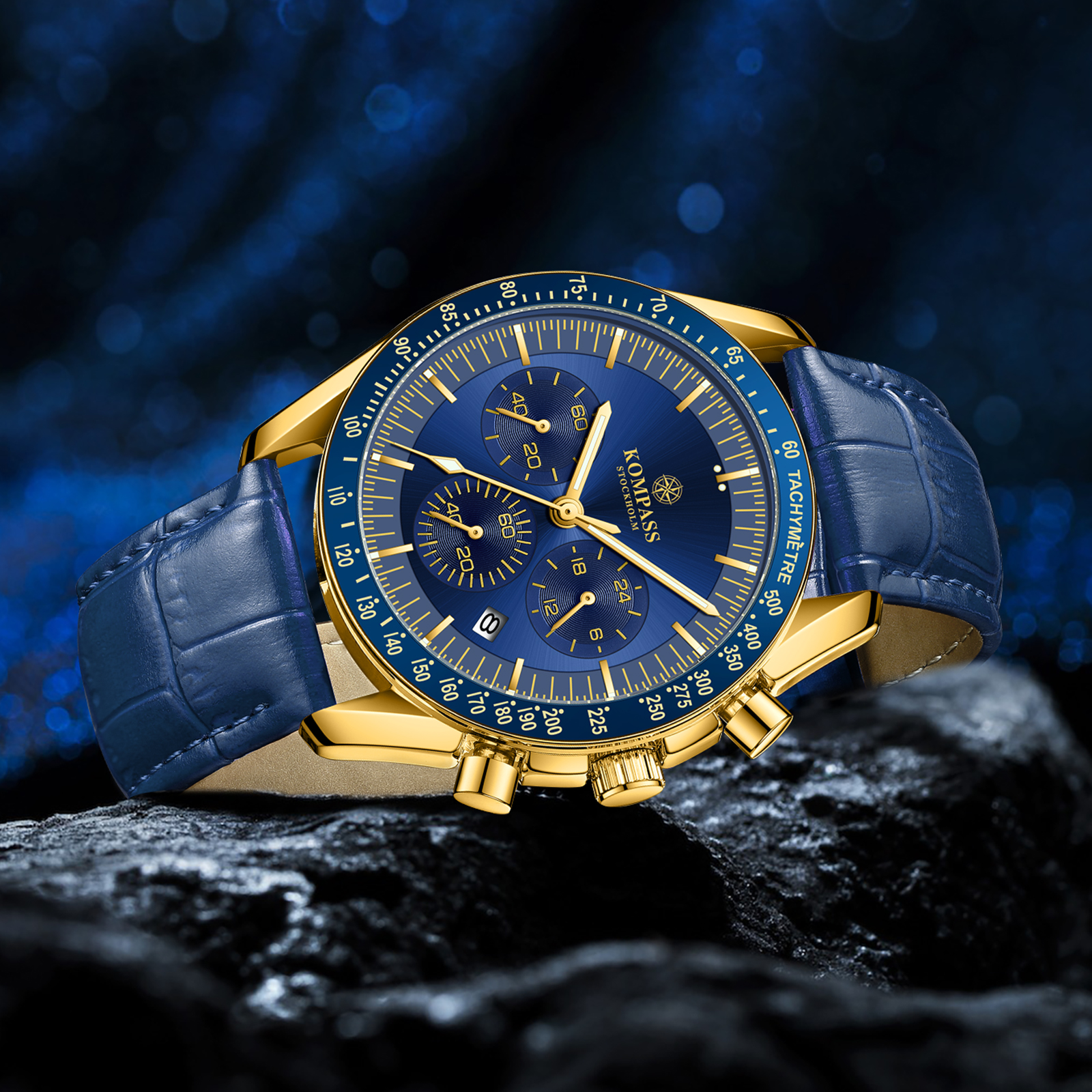 Kompass ChronoSpeed Gold Blue - 5