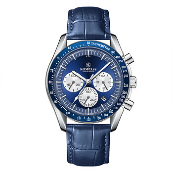 Kompass ChronoSpeed Silver Blue