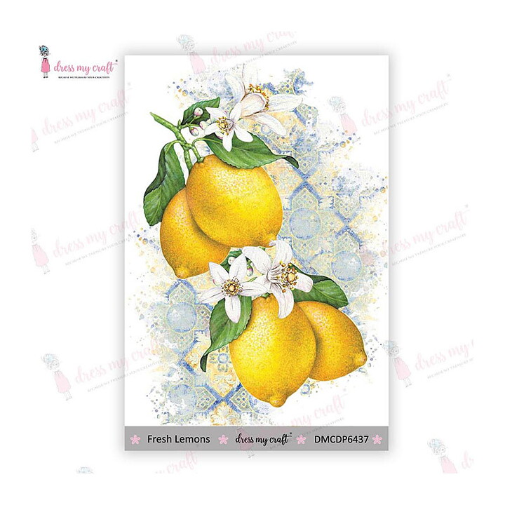 Dress My Craft Mini Transfer Me Sheet - Fresh Lemons