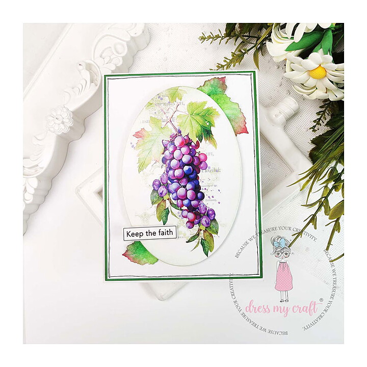 Dress My Craft Mini Transfer Me Sheet - Wine Grapes