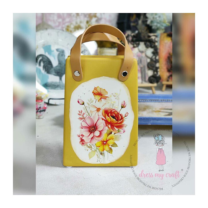 Dress My Craft Mini Transfer Me Sheet - Language of Flowers