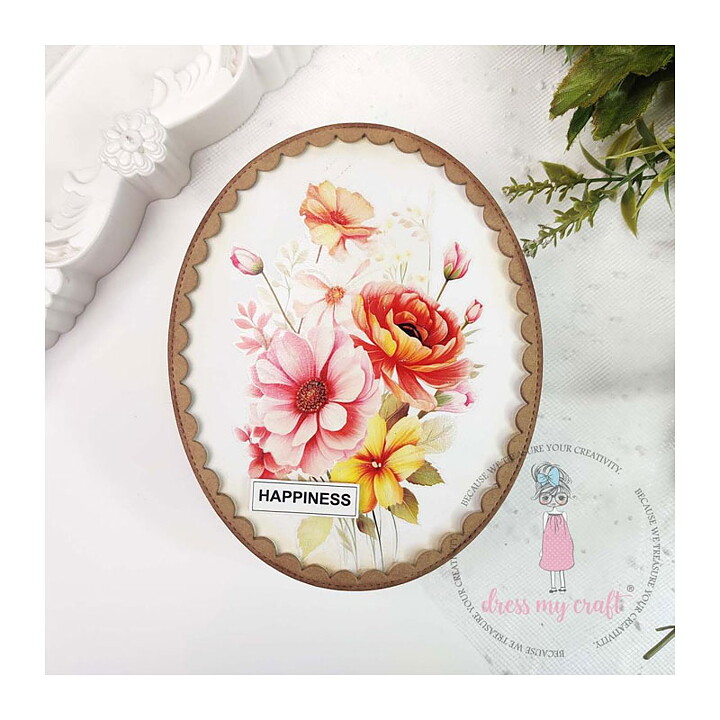 Dress My Craft Mini Transfer Me Sheet - Language of Flowers