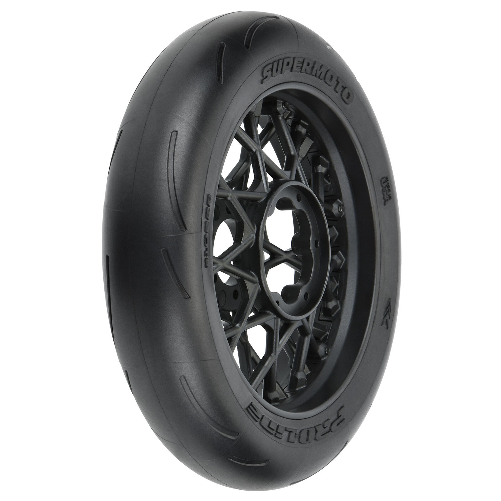 Pro-Line 1/4 Supermoto S3 Motorcycle Front Tire MTD Black (1): PROMOTO-MX