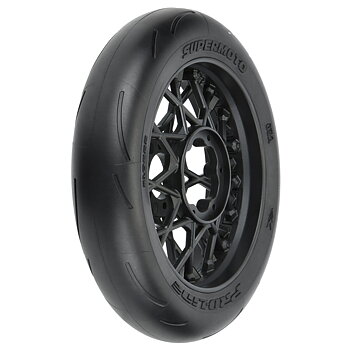 Pro-Line 1/4 Supermoto S3 Motorcycle Front Tire MTD Black (1): PROMOTO-MX