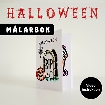 Målarbok Halloween