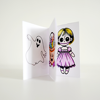 Målarbok Halloween
