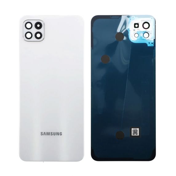 Samsung A22 5G Baksida med tejp - Vit