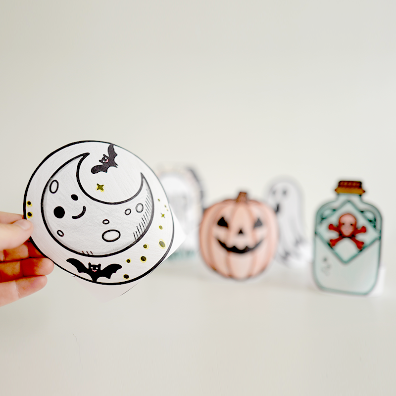 Halloween dekorationer - 5 mallar till halloween 