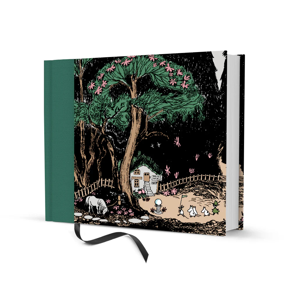 Hårdpärmad Mumin Skrivbok - A shop in the forest