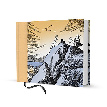 Hårdpärmad Mumin Skrivbok - Magician's hat on the mountain