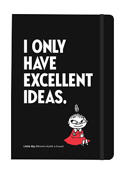Mjukpärmad Mumin Anteckningsbok A5 - I only have excellent ideas