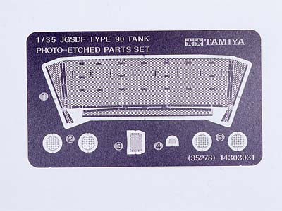 Tamiya 35278 1/35 JGSDF Type 90 Tank PE Parts Set