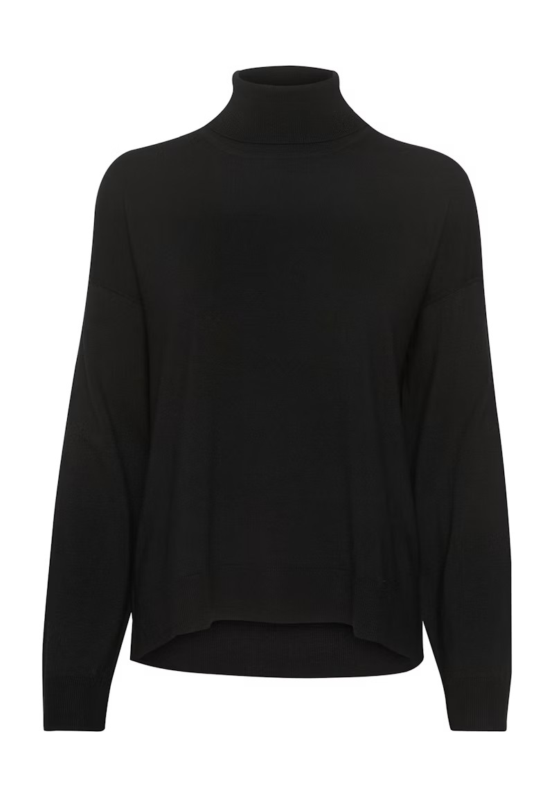 EmmaMW Knit Rollneck Pullover - Black - My Essential Wardrobe