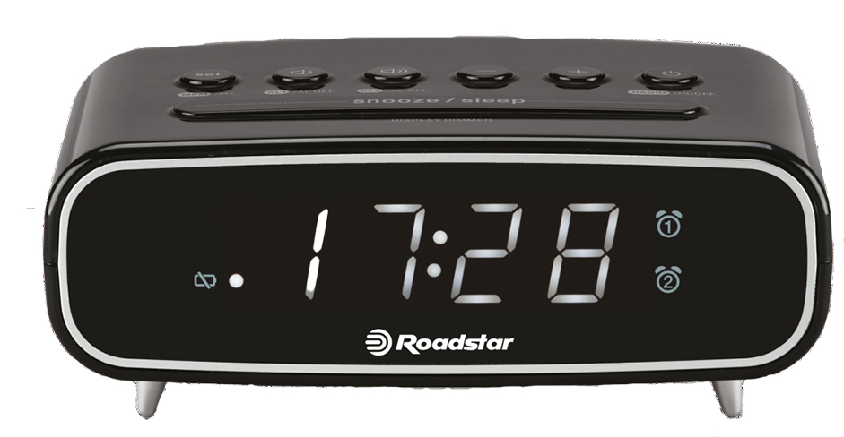 Roadstar klockradio svart