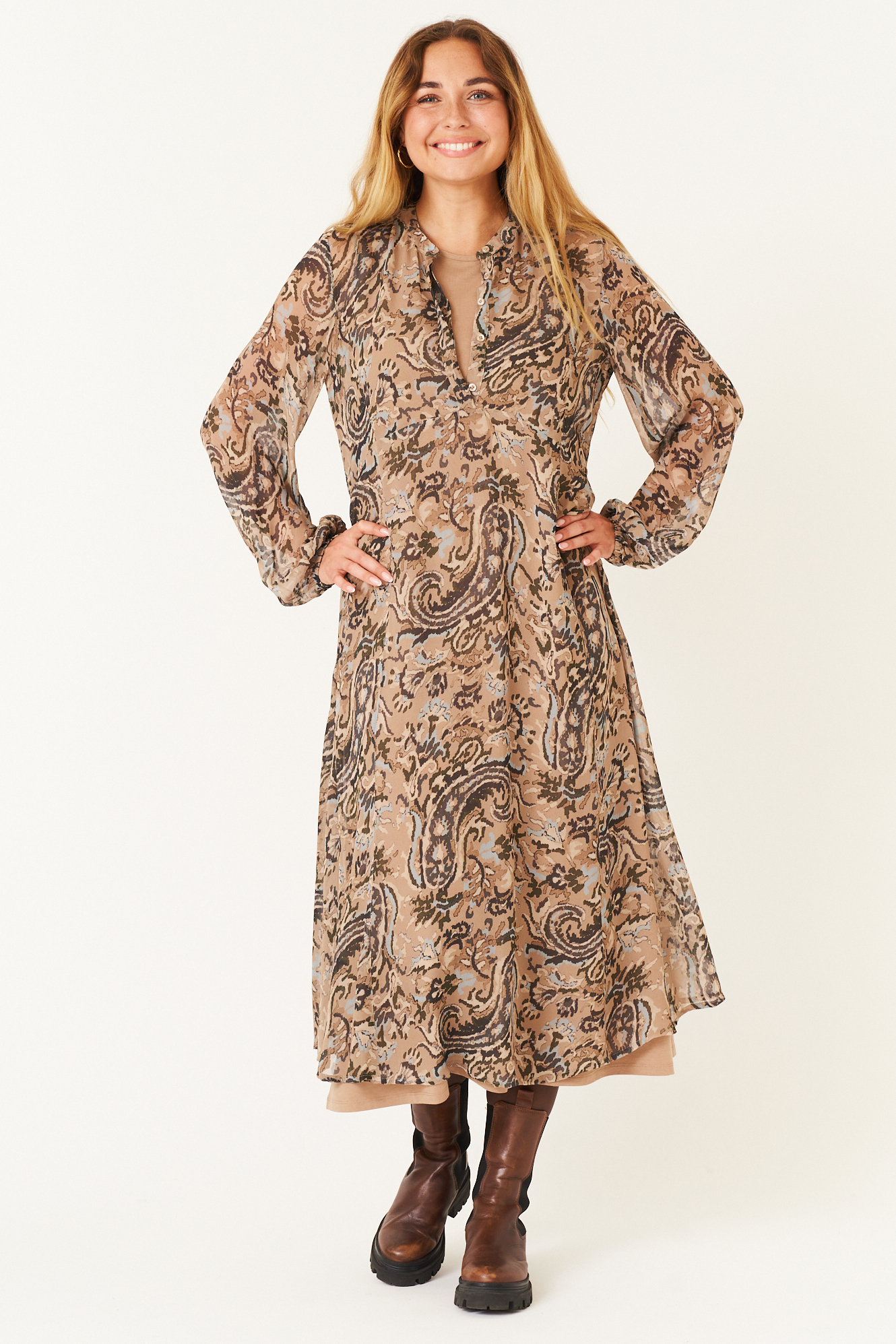 Amy klänning  peanut - 9