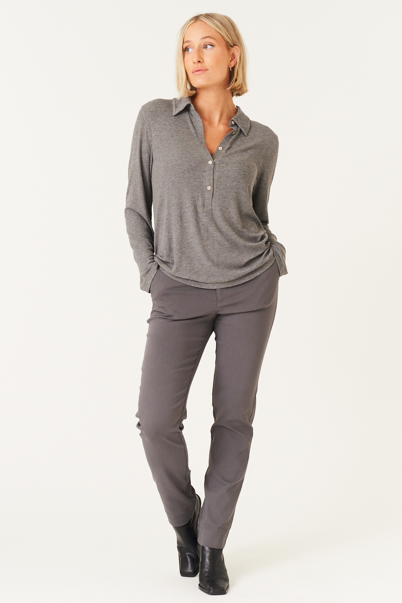 Alicia trouser  platinum