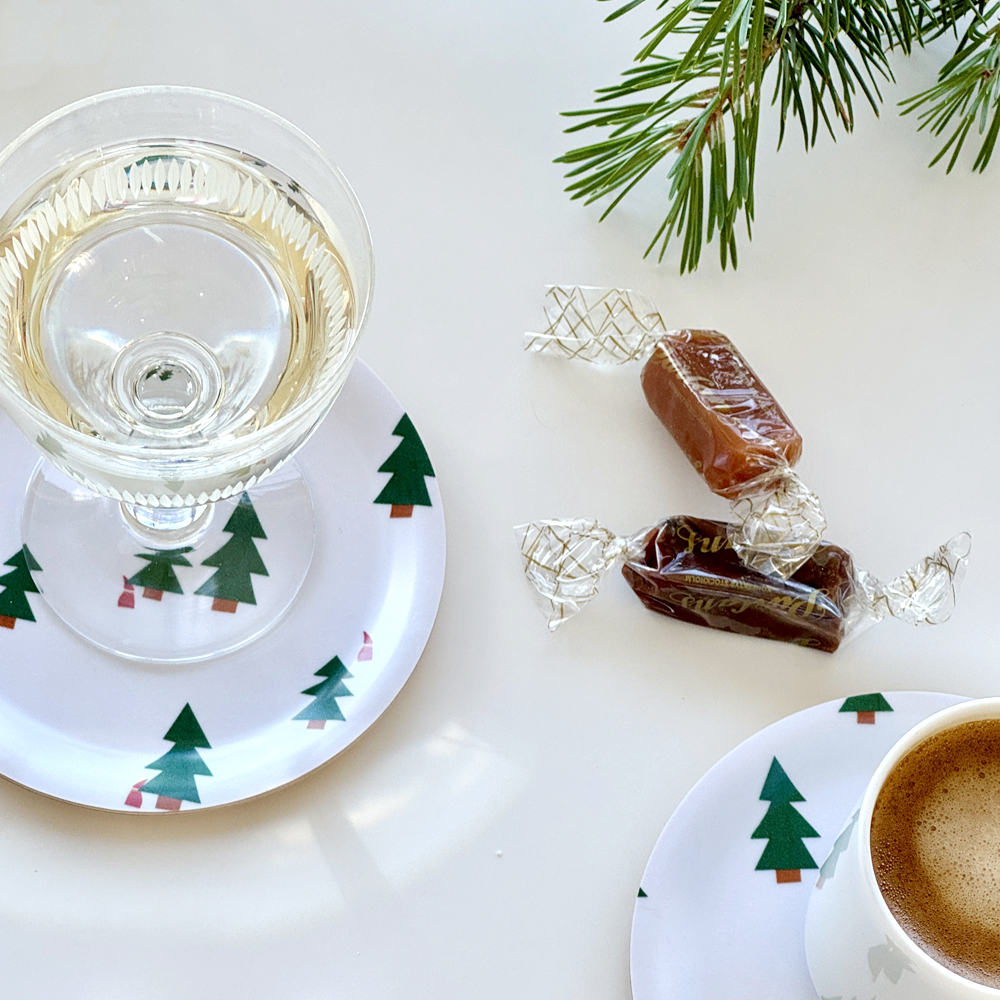 CHRISTMAS FOREST  Set of 4 Coasters - 11cm  - 5