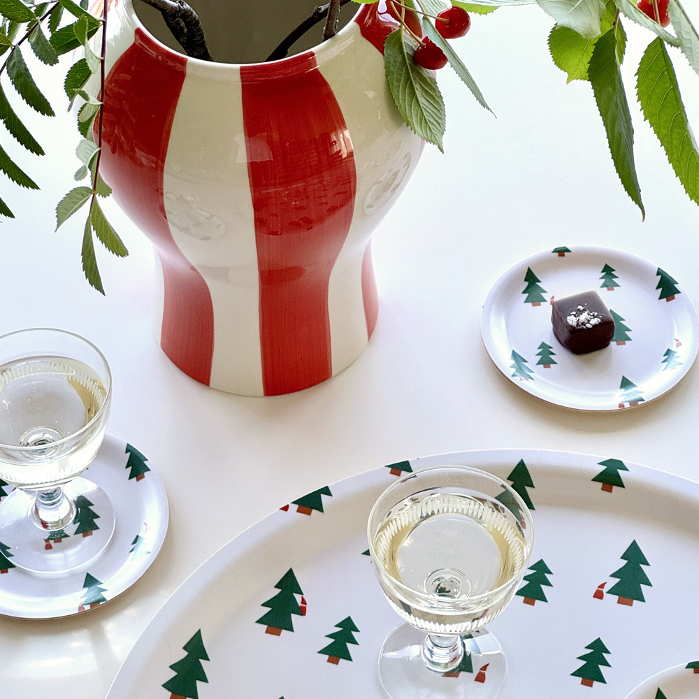 CHRISTMAS FOREST  Set of 4 Coasters - 11cm  - 3