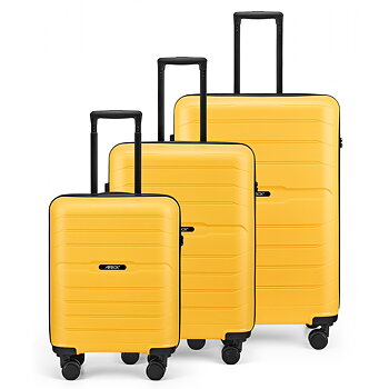 Hårda resväskor - AIRBOX AZ13 3-set 75/65/55 Sunburst Yellow