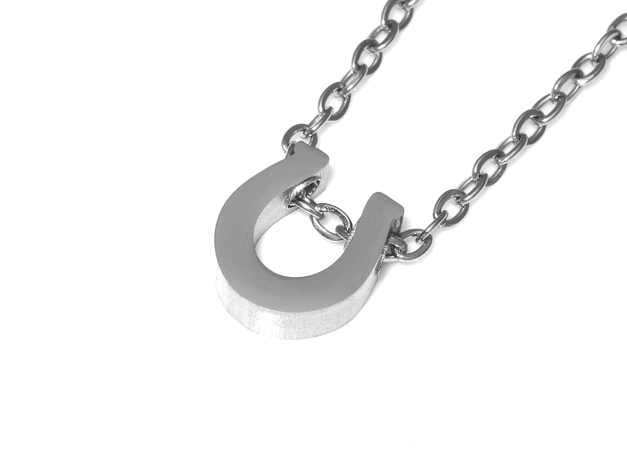 Hästsko Halsband i Rostfritt Stål, Lyckosymbol Hänge, Tur och Lyckoamulett Smycke - 3