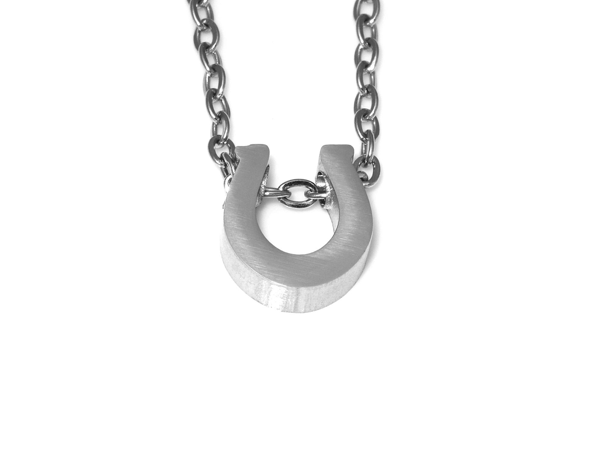 Hästsko Halsband i Rostfritt Stål, Lyckosymbol Hänge, Tur och Lyckoamulett Smycke - 2