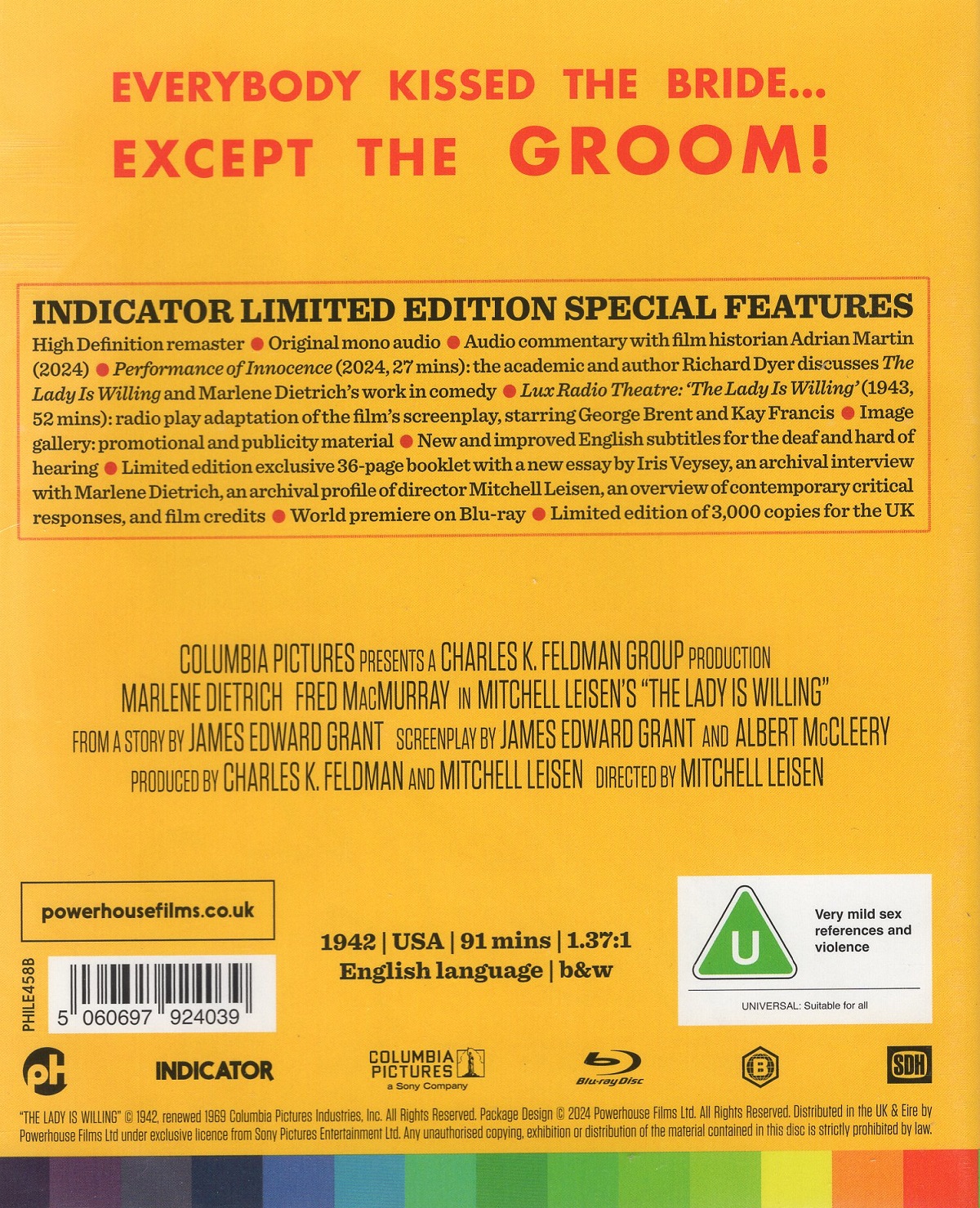 The Lady Is Willing (Limited Edition) (ej svensk text) (Blu-Ray) - 2