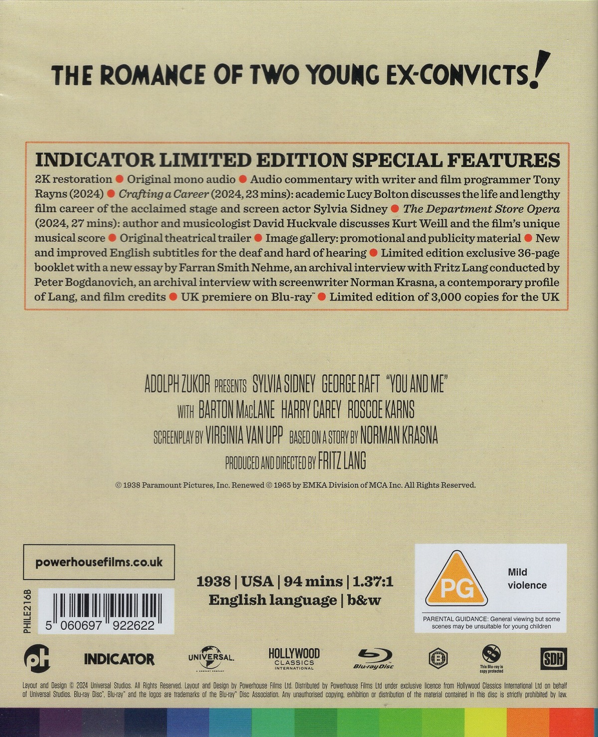 You And Me (Limited Edition) (ej svensk text) (Blu-ray) - 2