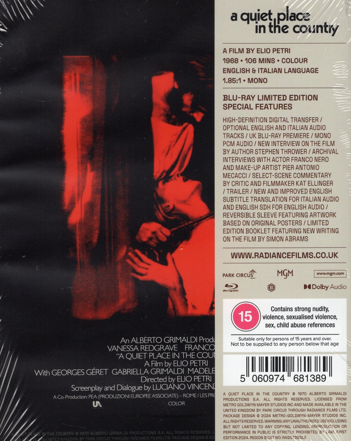 A Quiet Place In the Country (Limited Edition) (ej svensk text) (Blu-Ray) - 2