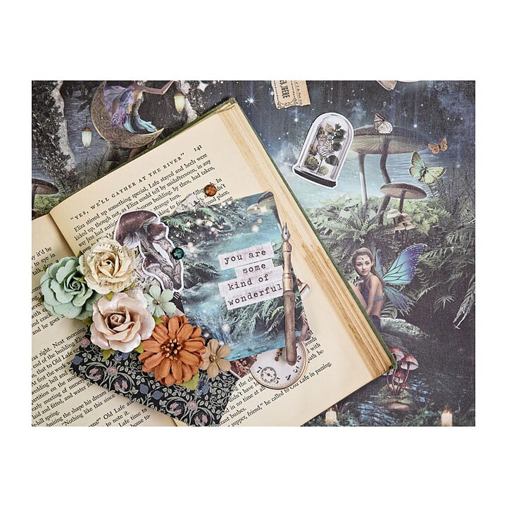 Prima Paper Flowers Nature Academia - Forest Shades