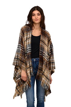 CRTIKA CAPE - EARTHLINK BROWN CHECK