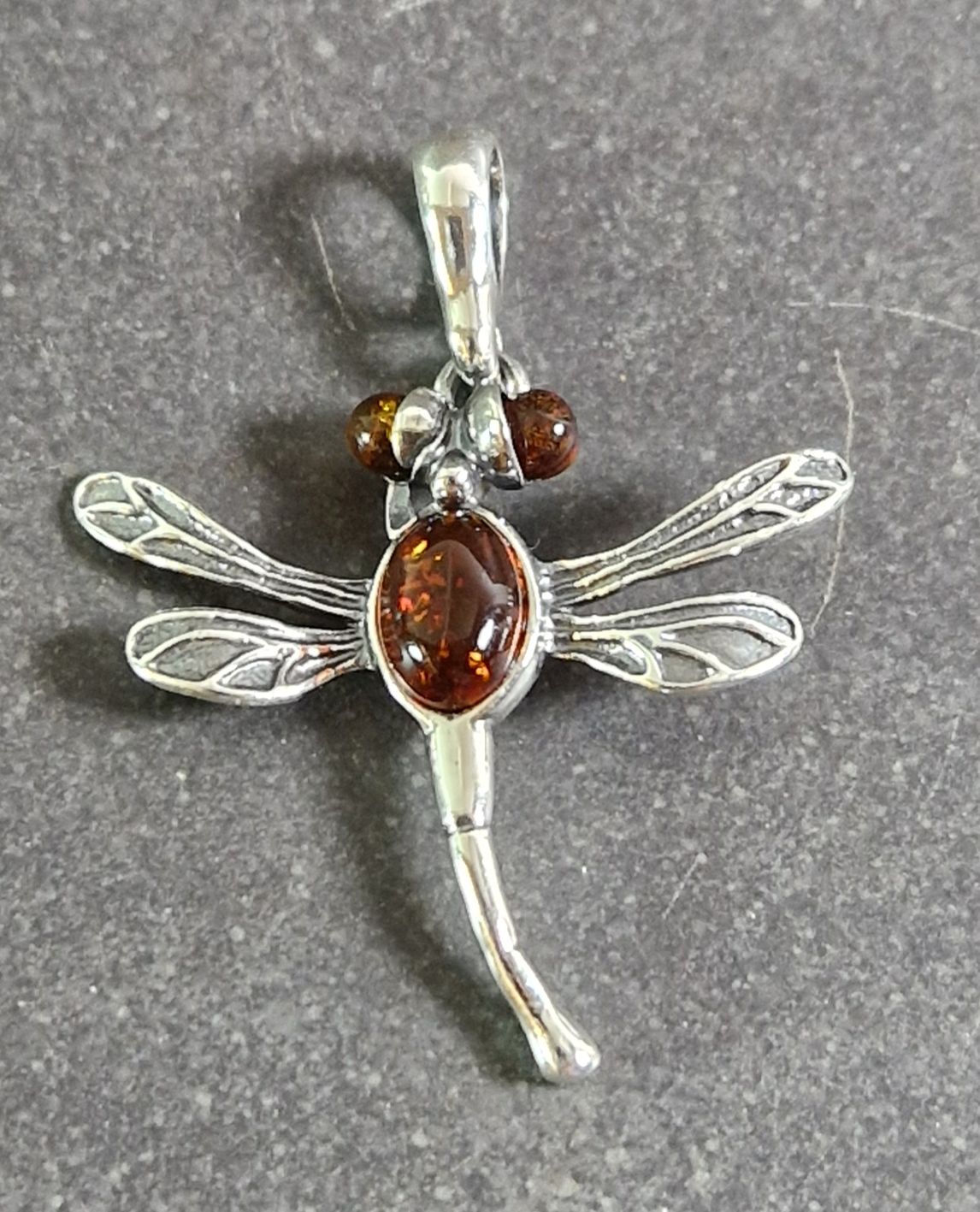 Silverhänge Slända med Bärnsten 
